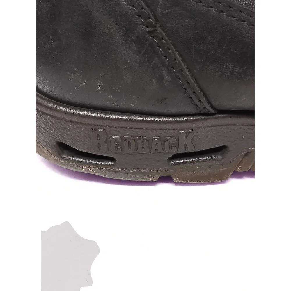Redback Easy Escape Boots Men Size 8 Leather Chelsea Slip-On Workwear Industrial
